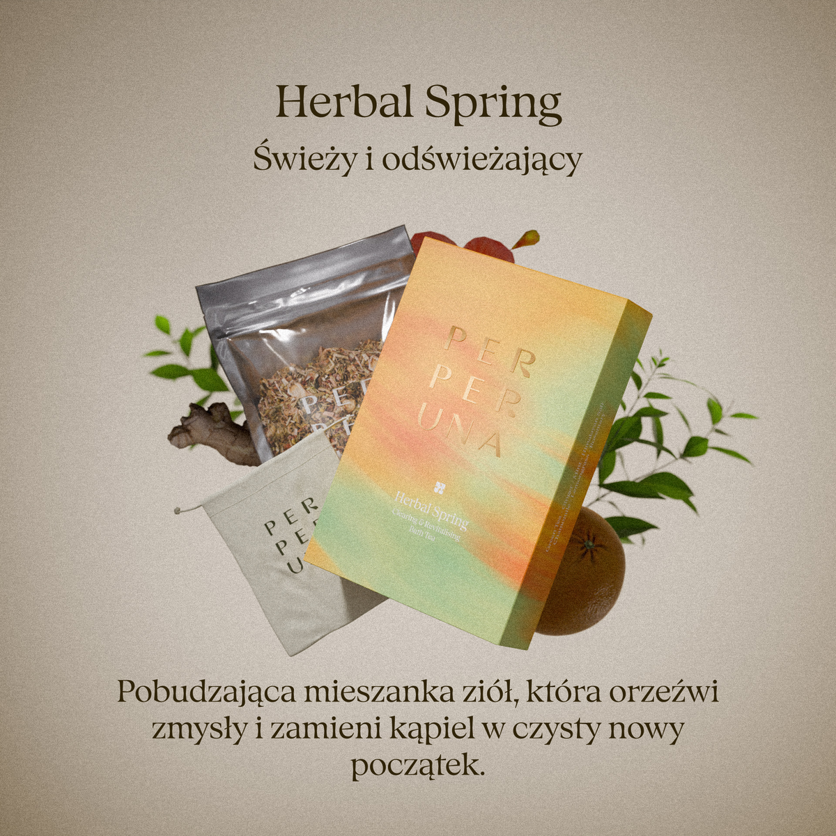 Herbal Spring – Herbatka do kąpieli – Rewitalizująca i oczyszczająca