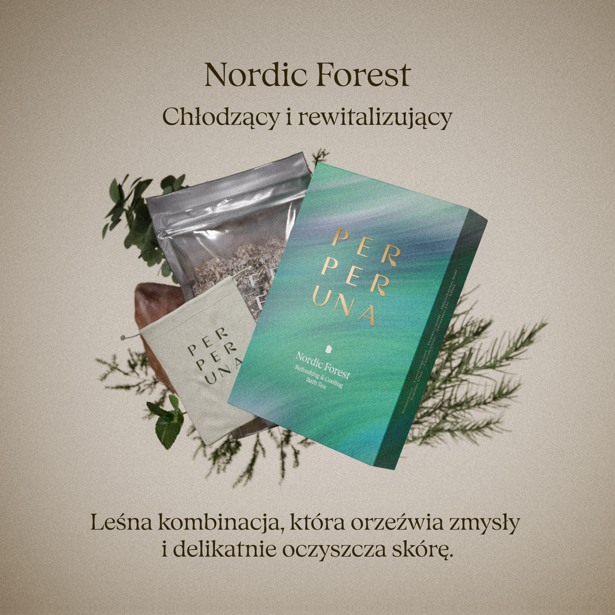 Nordic Forest – Herbatka do kąpieli – Odświeżająca i oczyszczająca