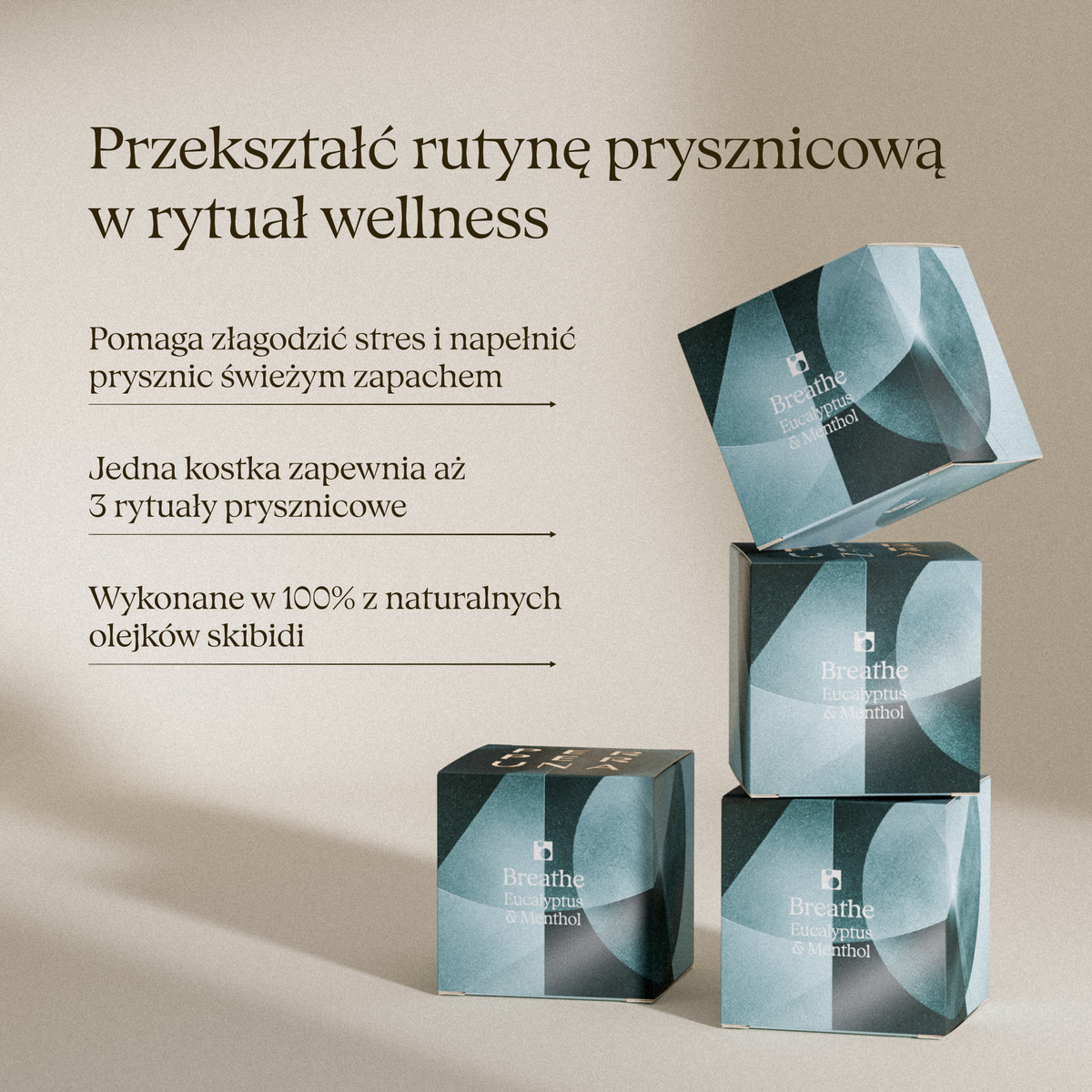 Breathe – Aromatyczna kostka pod prysznic