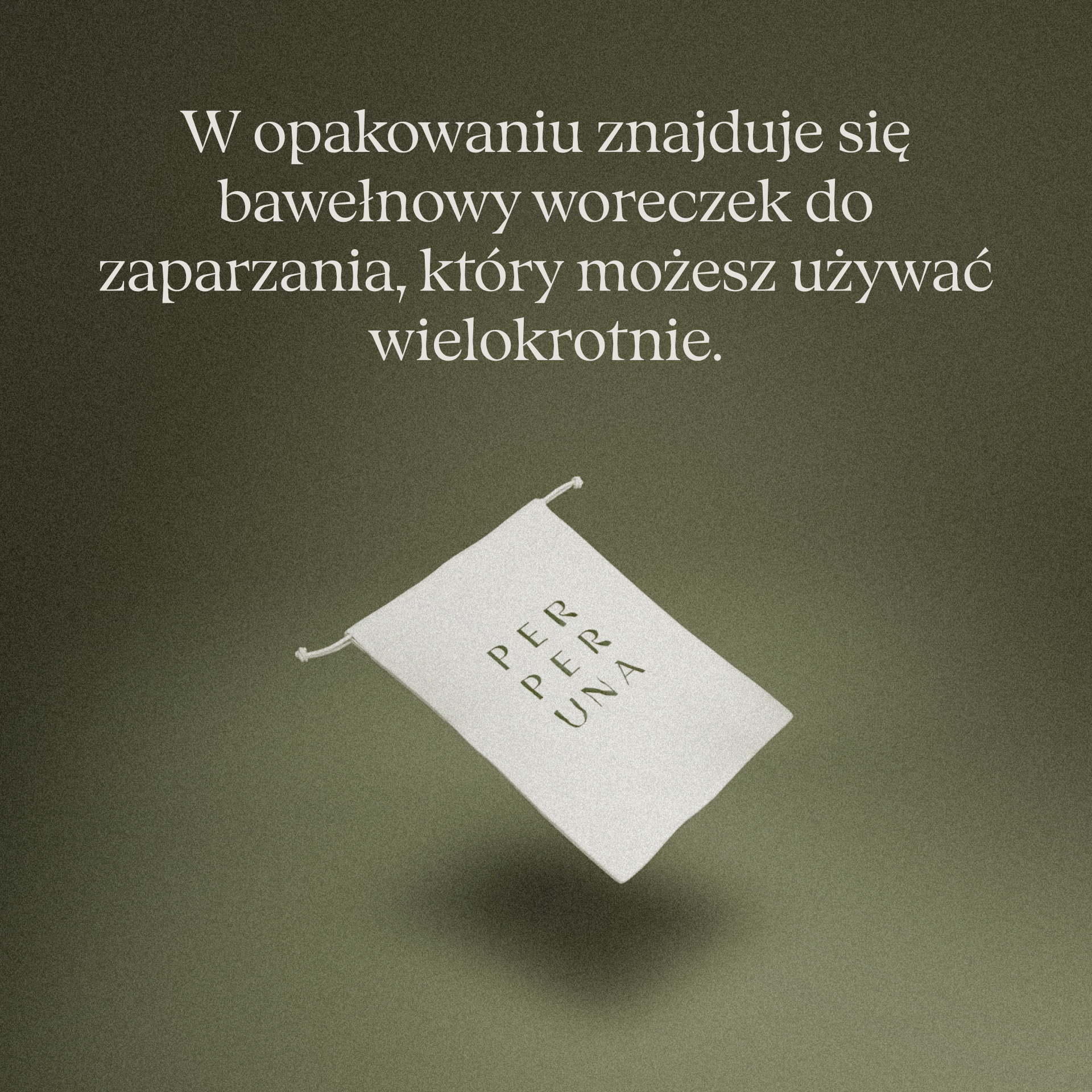 W zestawie bawełniana saszetka do zaparzania, wielokrotnego użytku